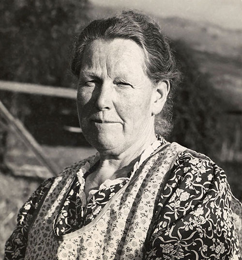 Portrait of a Harlan family matriarch on the Big Sur homestead