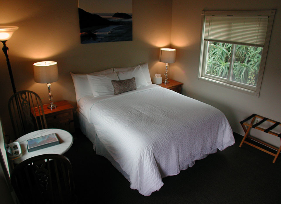 View of the Santa Lucia Mountains from a Lucia Lodge guest room window